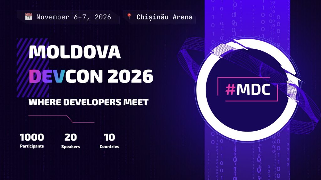 Moldova DevCon 2026, November 6–7, Chișinău Arena